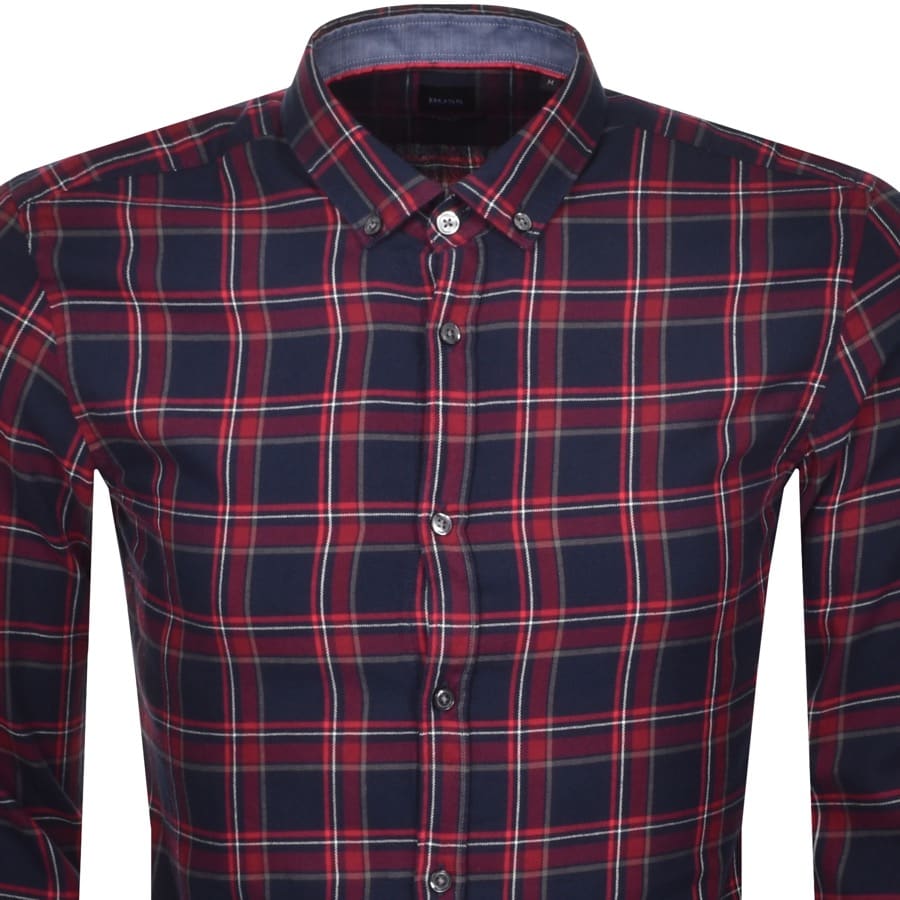 Alternative Image for ProductBOSS Rikard Check Shirt Red2